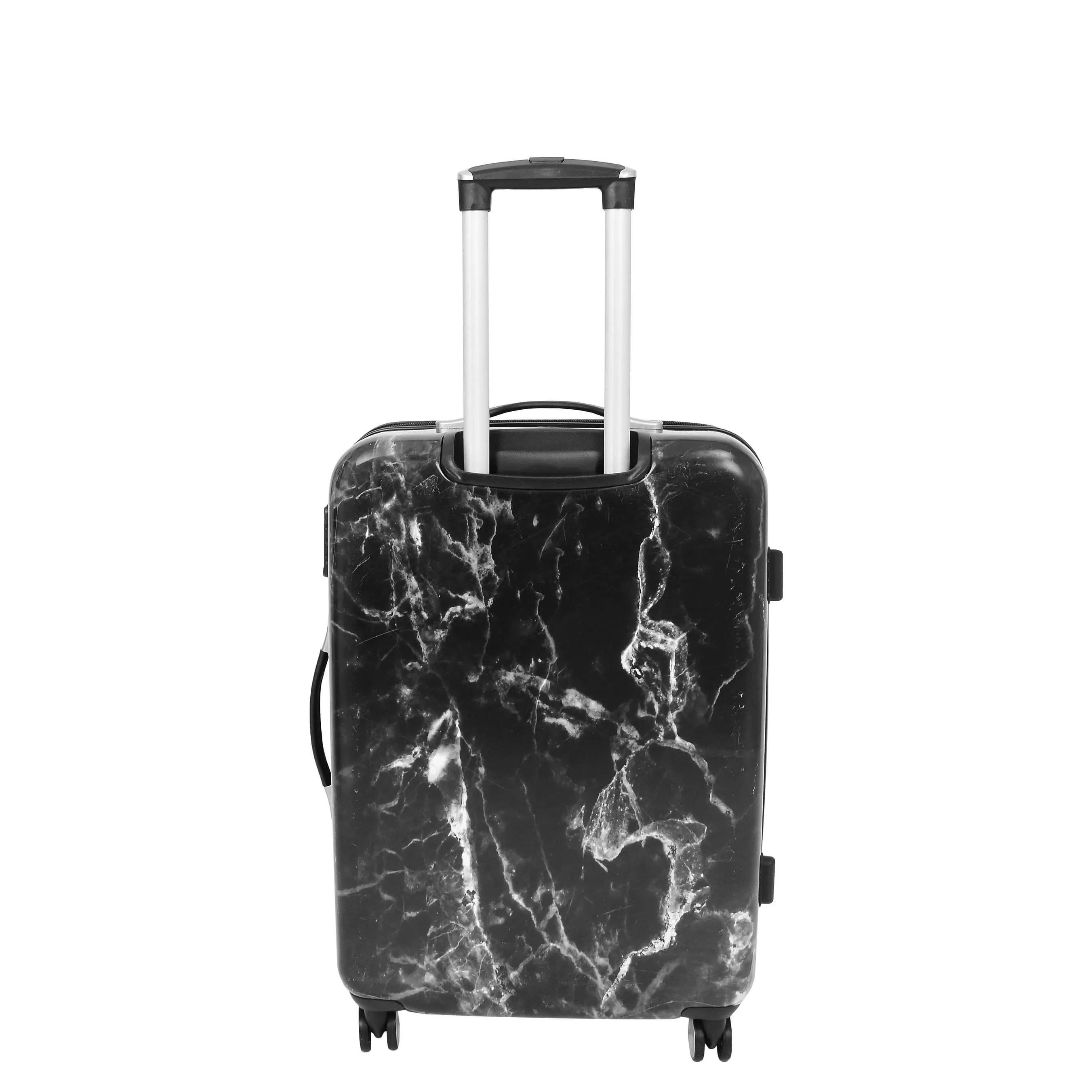4 Wheel Luggage Hard Shell Expandable Suitcases Black Granite