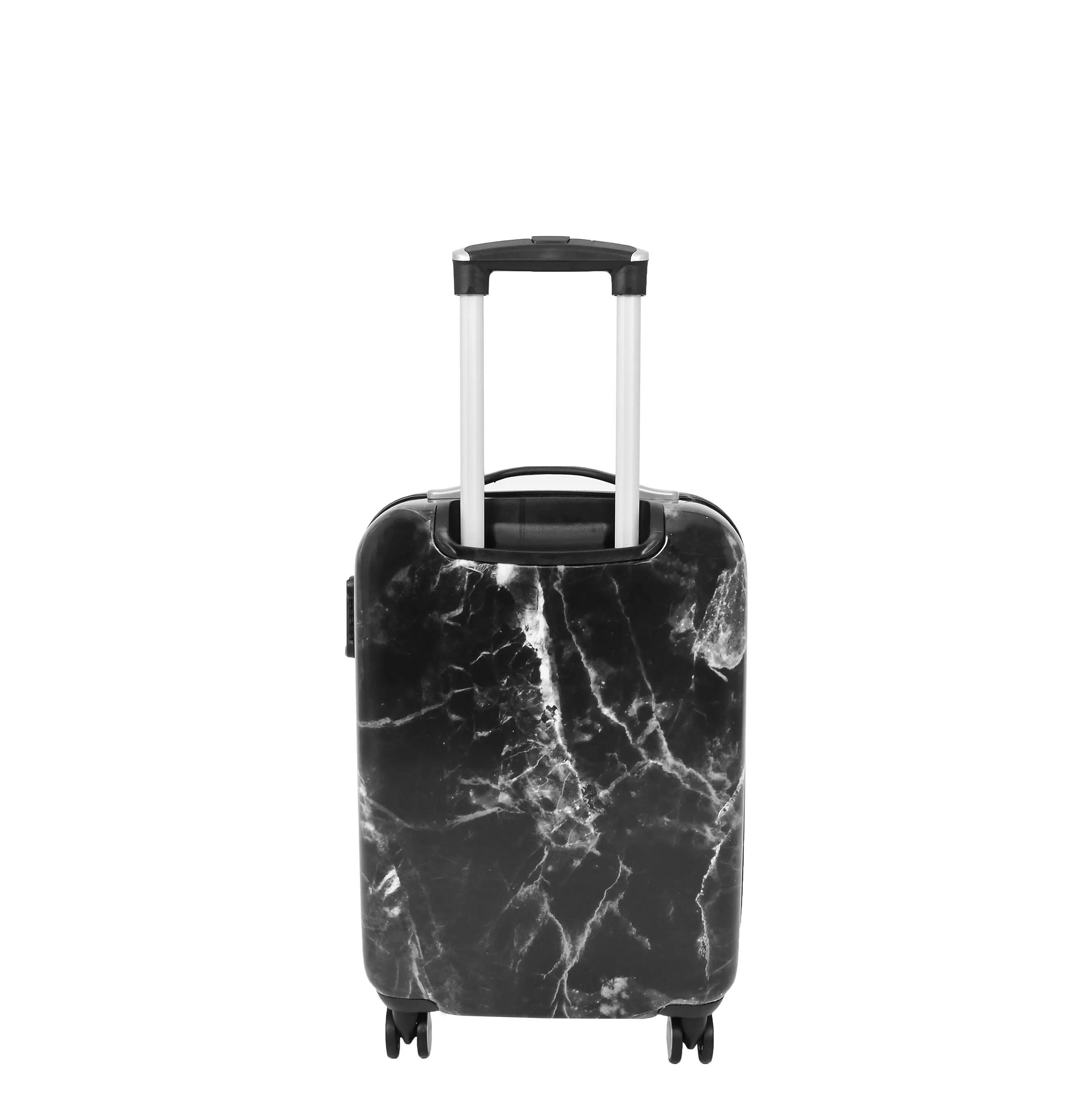 4 Wheel Luggage Hard Shell Expandable Suitcases Black Granite