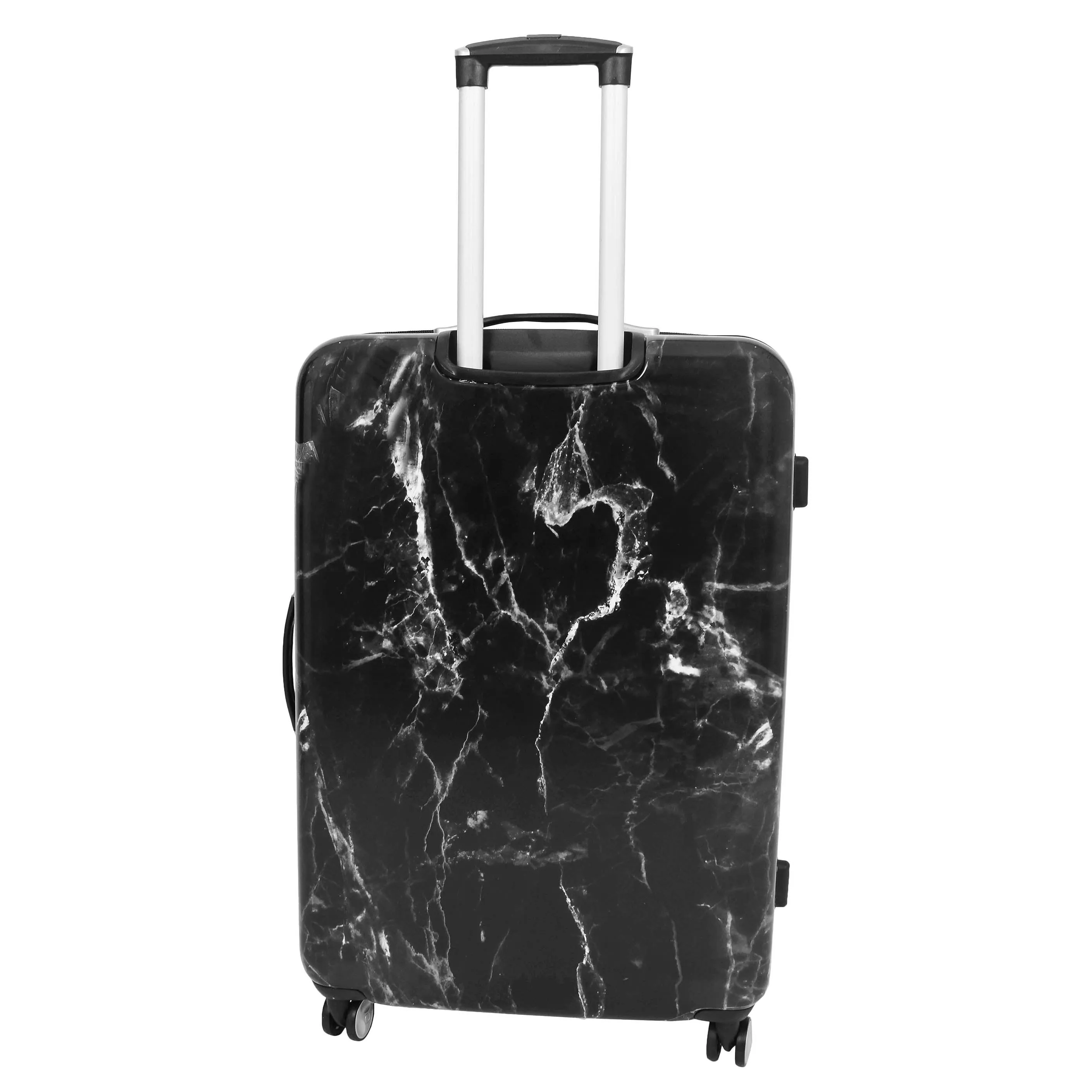 4 Wheel Luggage Hard Shell Expandable Suitcases Black Granite