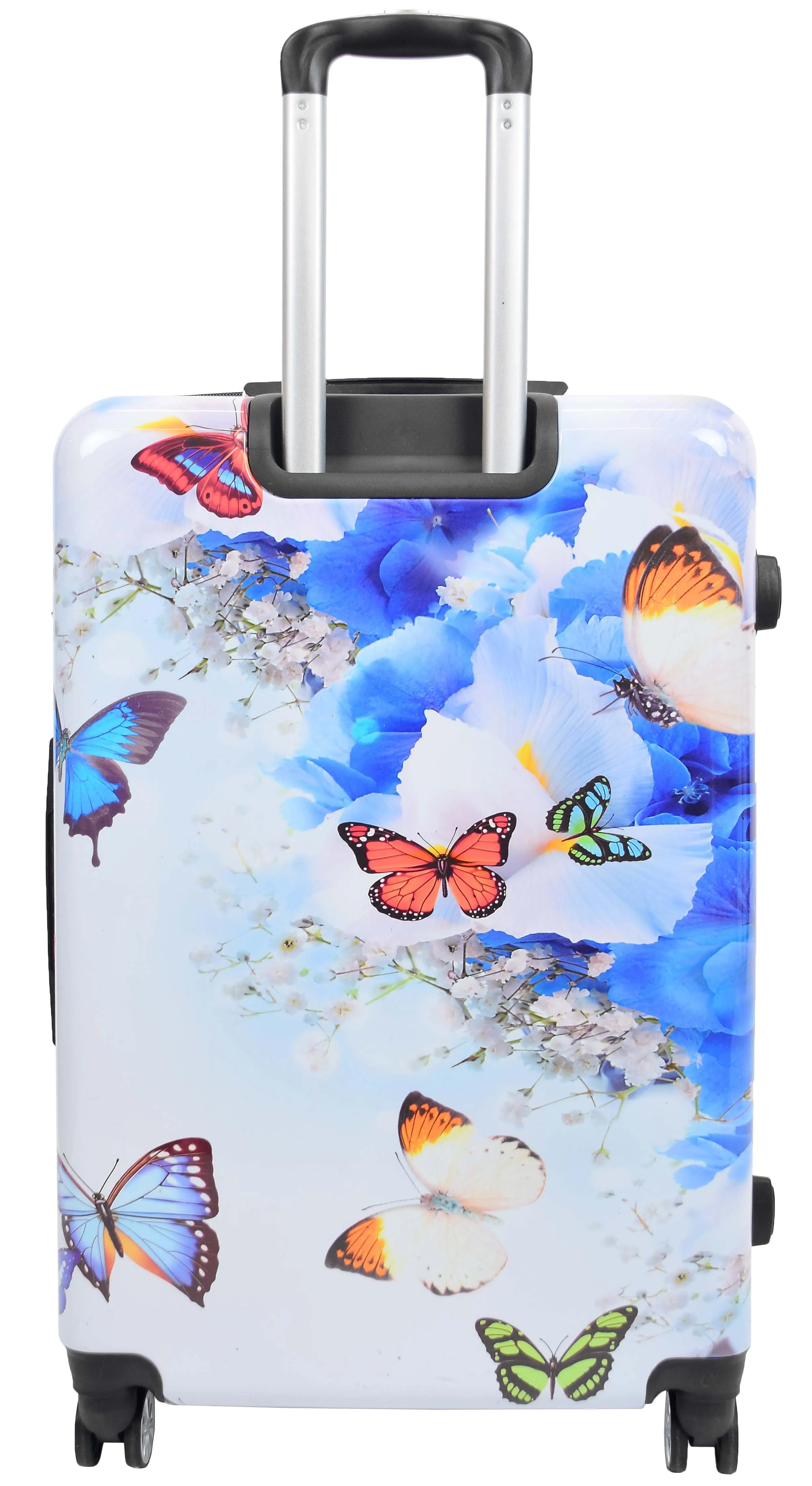 4 Wheel Suitcases Multi Butterfly PC Hard Shell Luggage Lightweight Travel Bag Hope