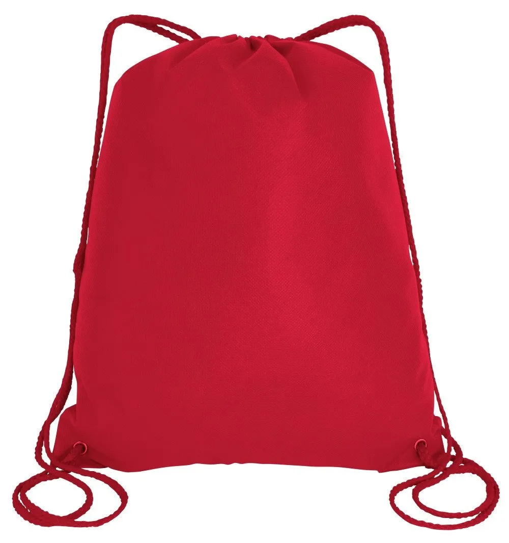 50 ct  Economical Drawstring Bag / Large Size Wholesale Backpacks - Pack of 50