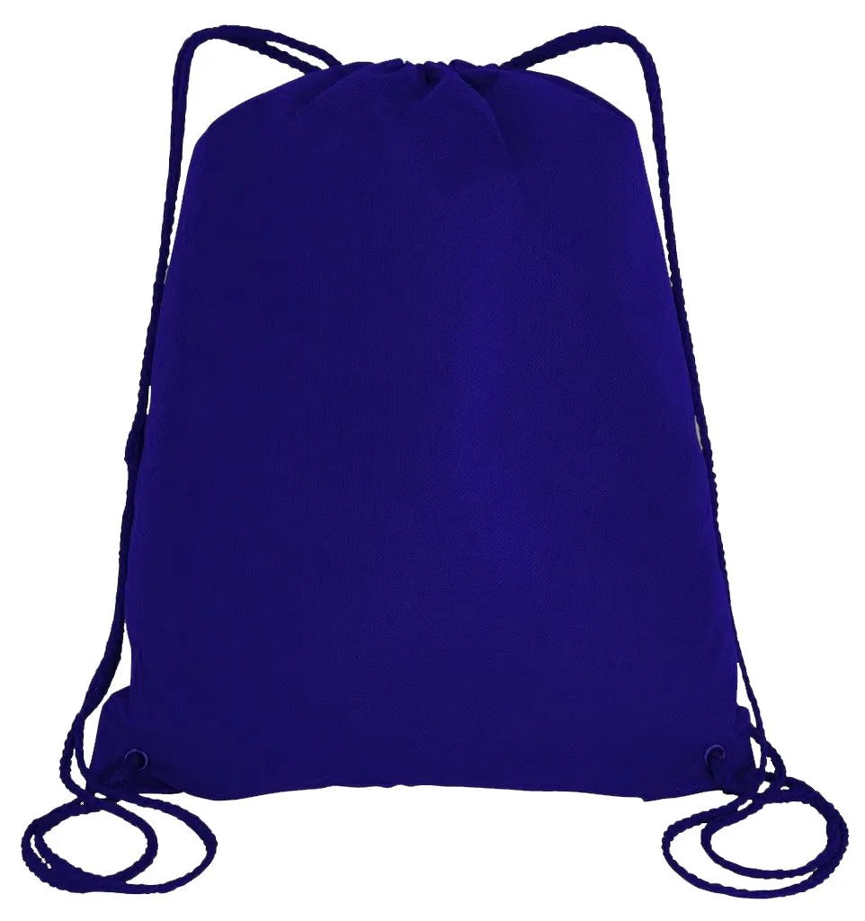 50 ct  Economical Drawstring Bag / Large Size Wholesale Backpacks - Pack of 50