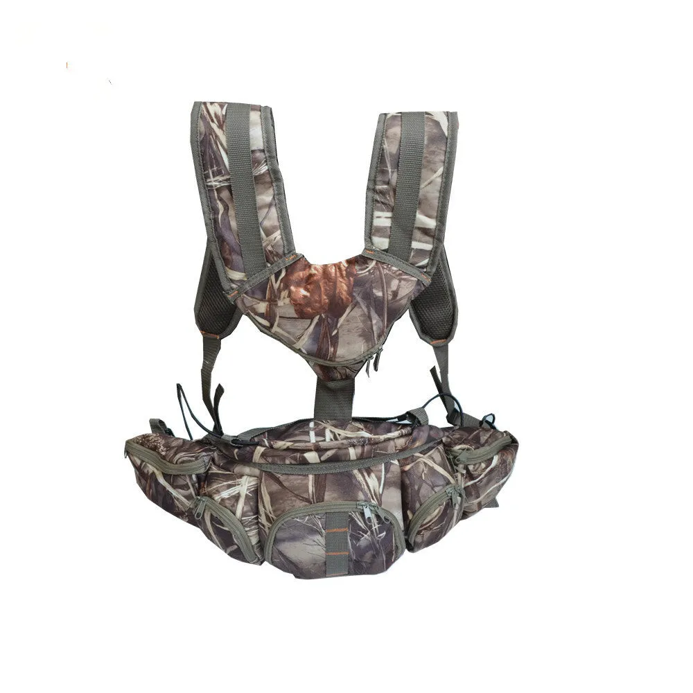 6 Pocket hunting Fanny Pack with sholder strap