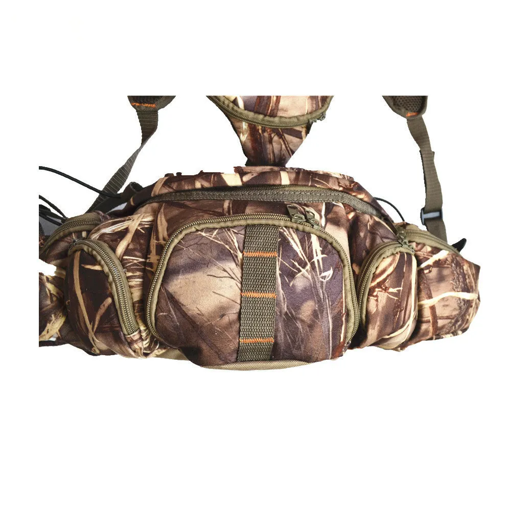 6 Pocket hunting Fanny Pack with sholder strap