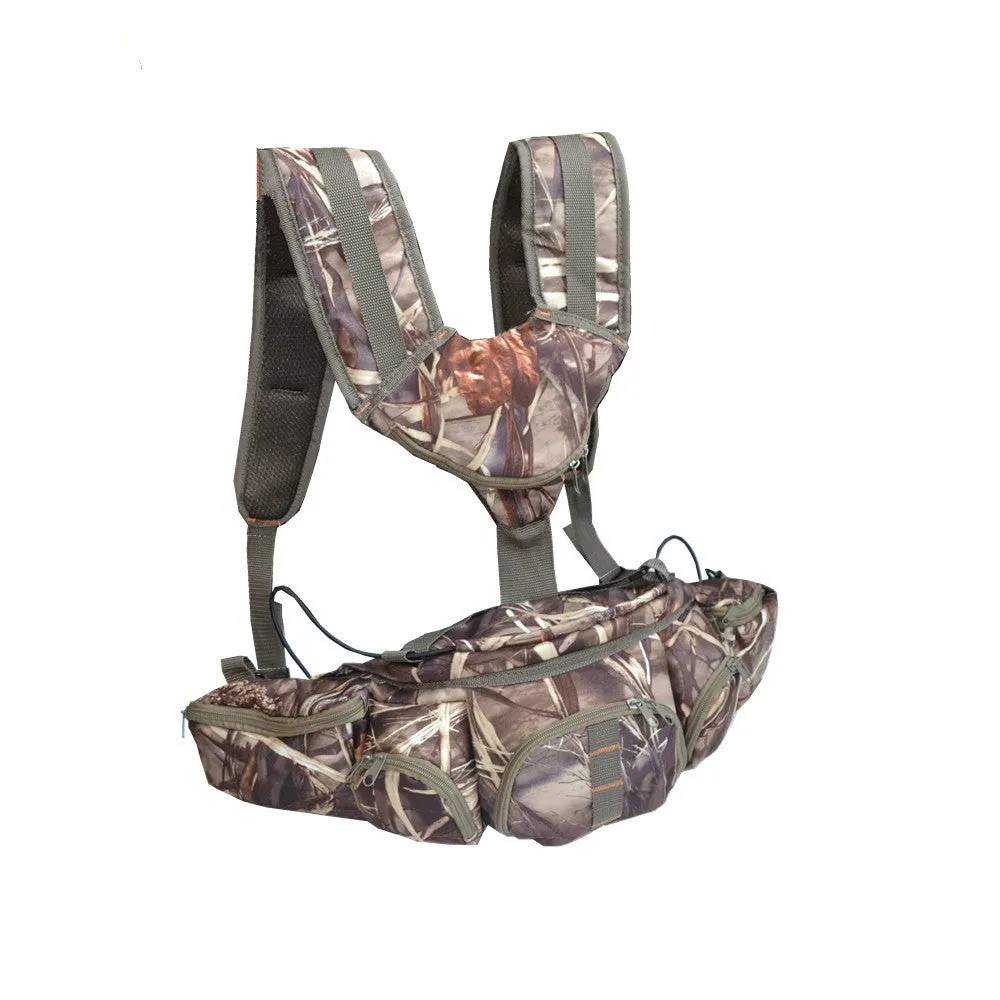 6 Pocket hunting Fanny Pack with sholder strap