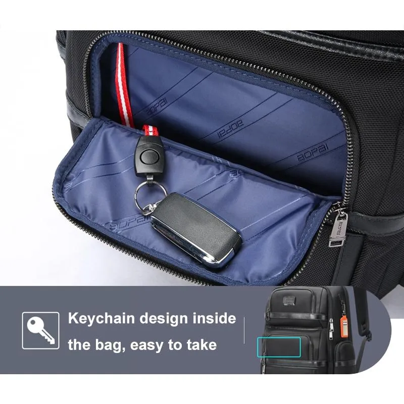61-121601 Large Capacity Waterproof Business Laptop Backpack with Usb & Type-c Port