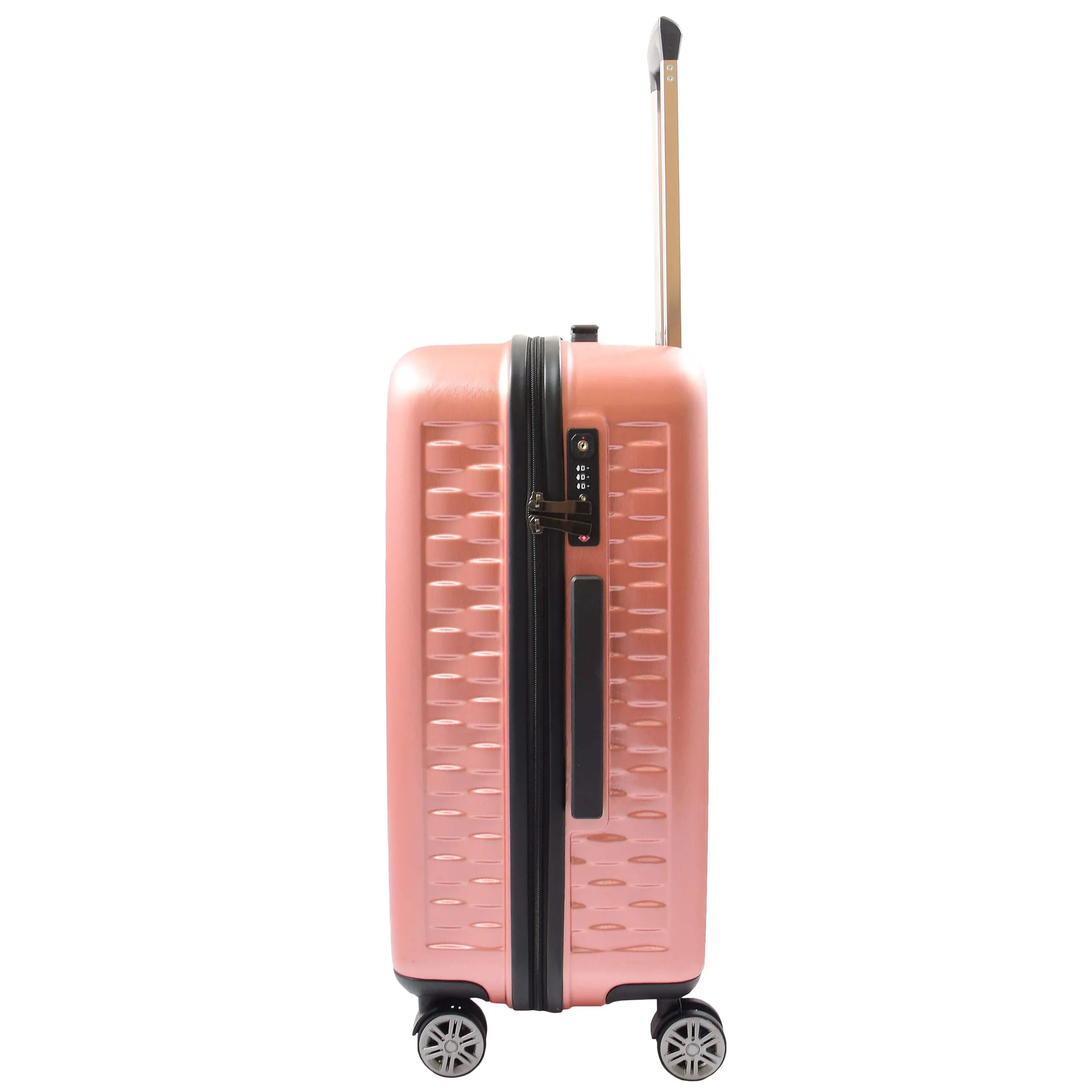 8 Wheel Hard Shell Premium Luggage Lightweight Suitcases Travel Bags Groovy Rose Pink