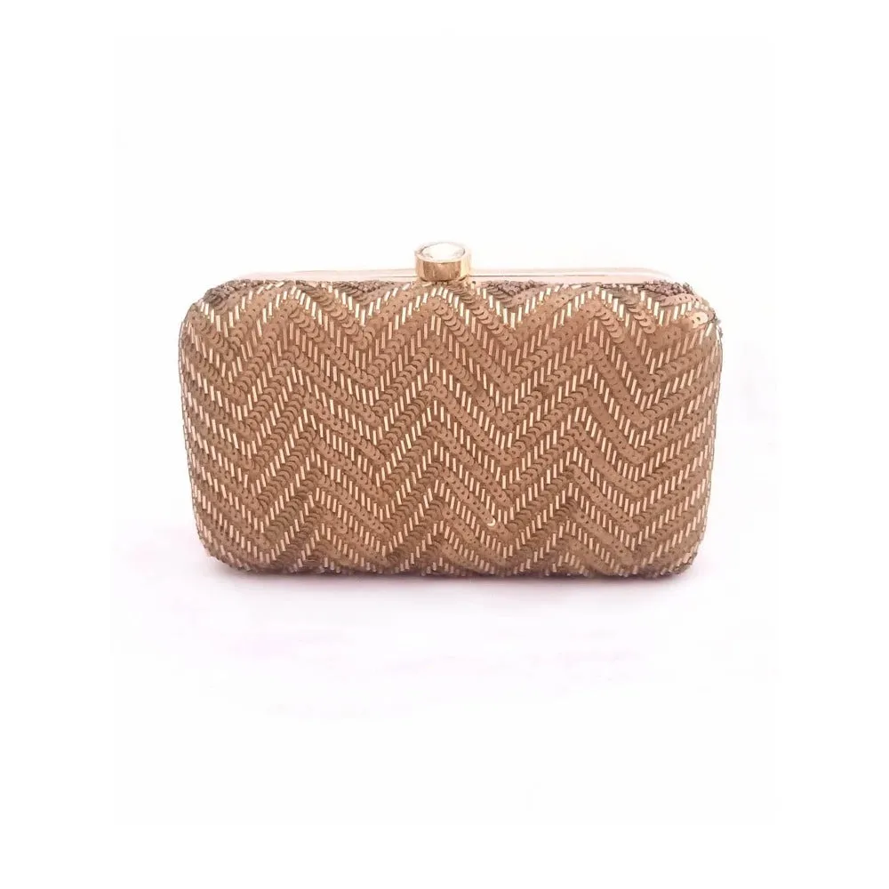 A Clutch Story Bronze Patterned Clutches