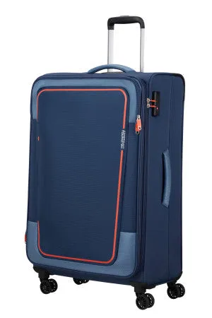 American Tourister Pulsonic 81cm 4-Wheel Large Expandable Suitcase