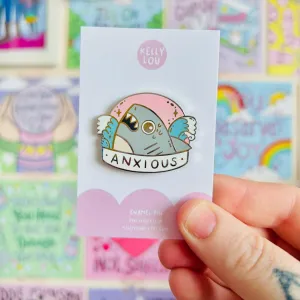 Anxious Shark Pin