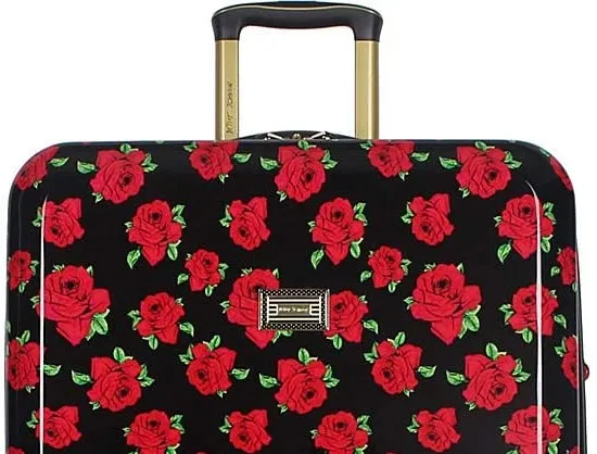 Betsey Johnson Covered Roses 3-Piece Luggage Set