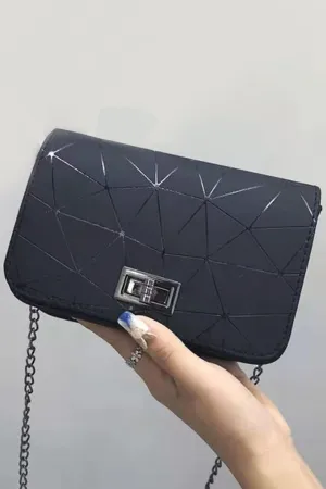 Black Wild Crack Printing All-Match Bag - P22 - WHB0012