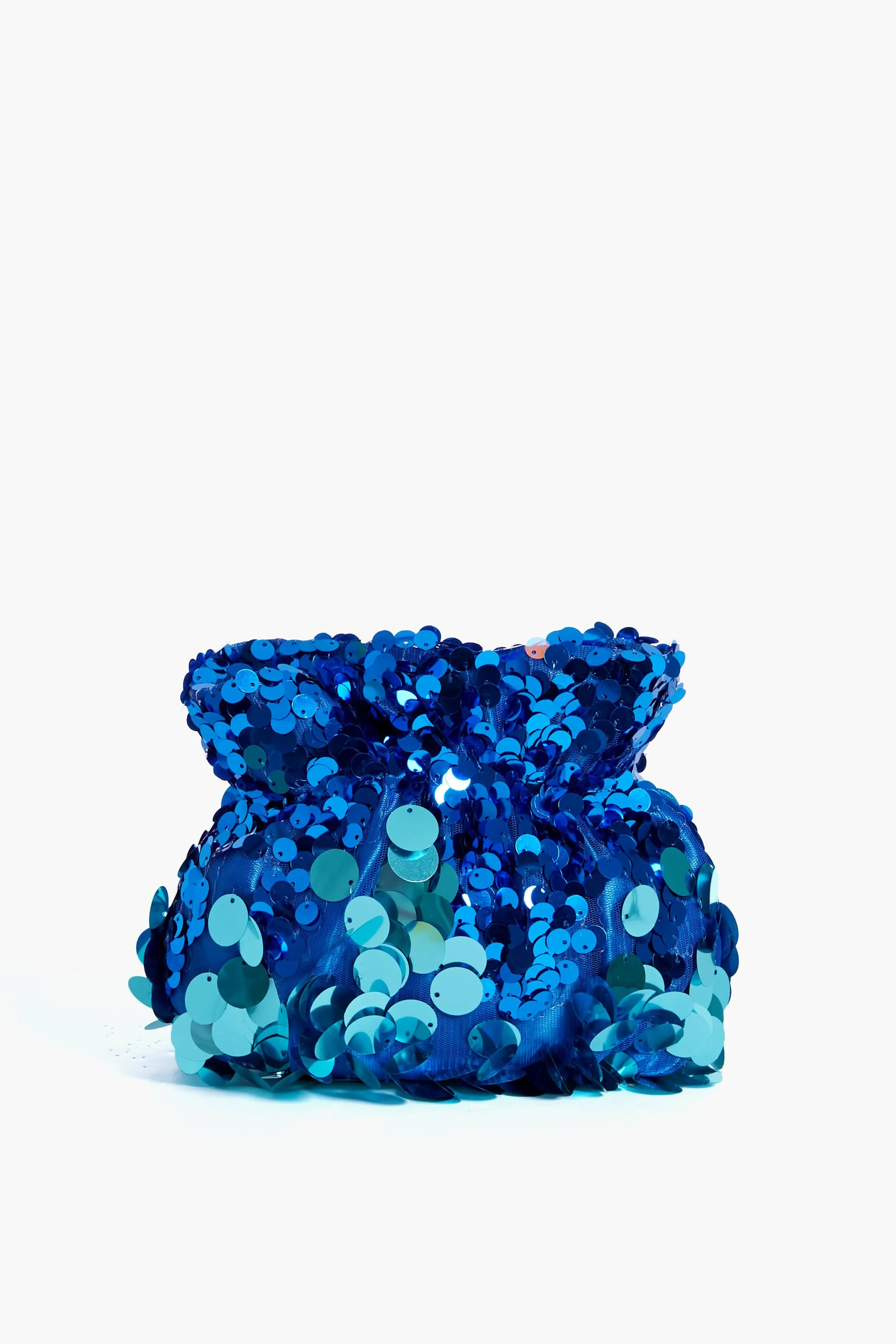 Blue Pedro Sequin Pouch