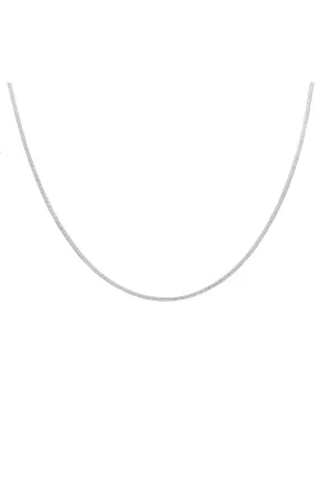 Brenda Grands Silver Herringbone Necklace