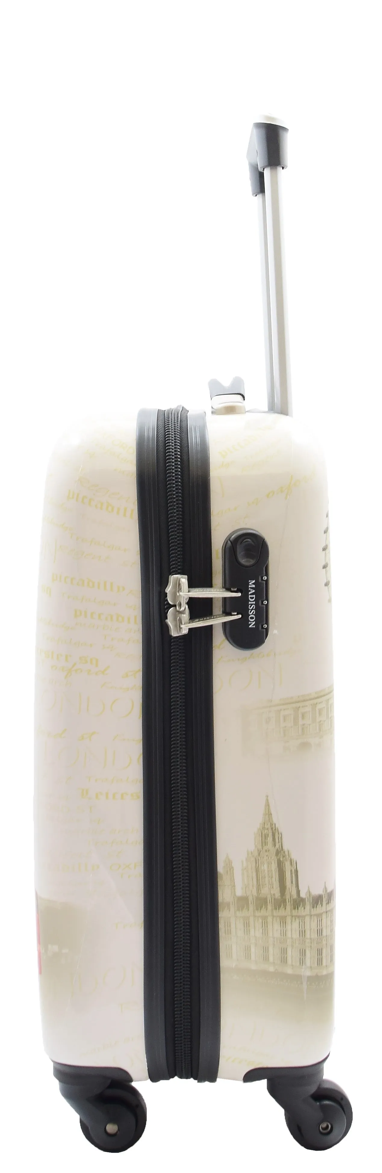 Cabin Size 4 Wheel Luggage Hard Shell Suitcase Travel Bag London Landmarks