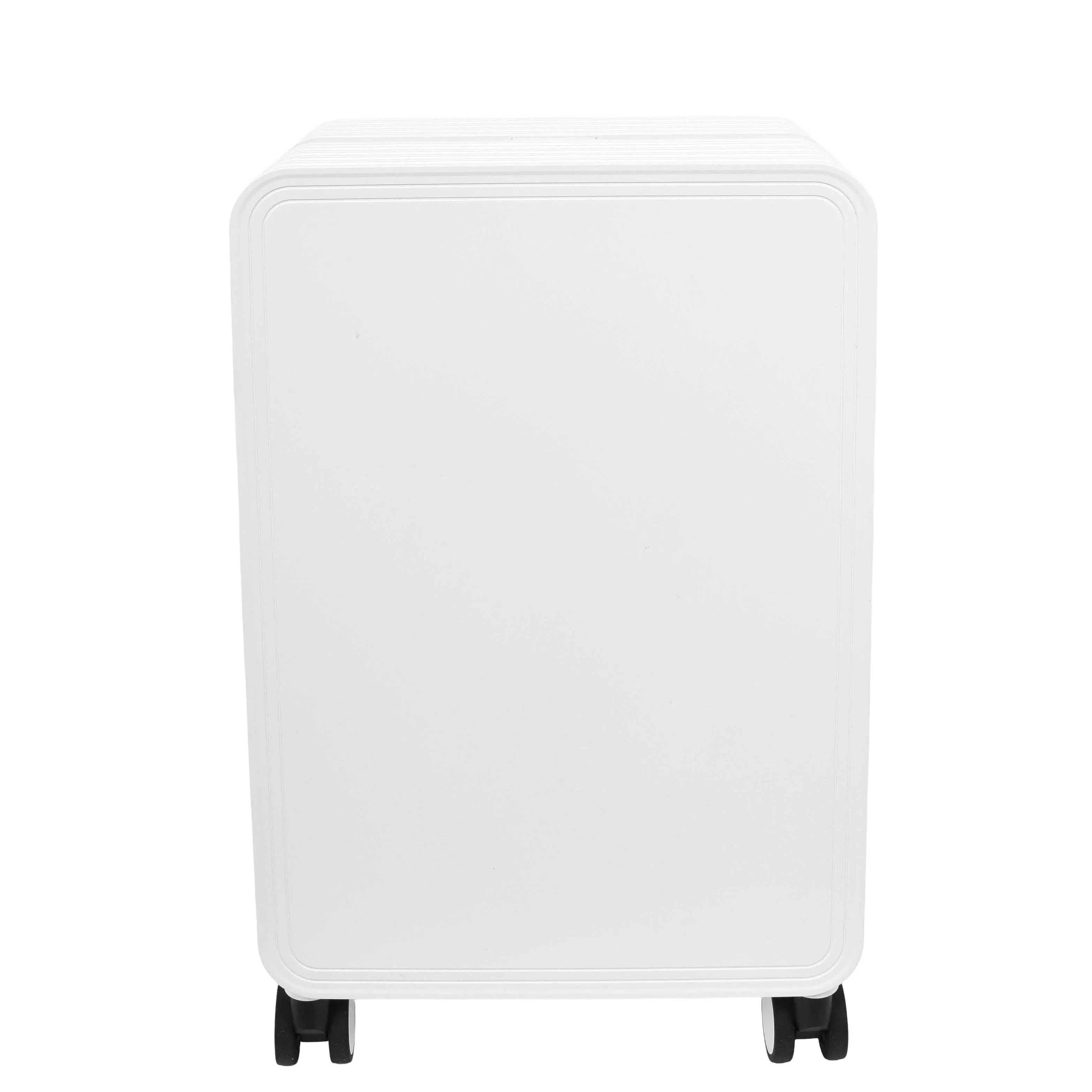 Cabin Size Suitcase 4 Wheels Hard Shell USB Port TSA Lock Travel Luggage Savant White