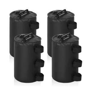 Canopy Water Weight Bags, 88 lb, Leg Weights, Pack of 4, Black