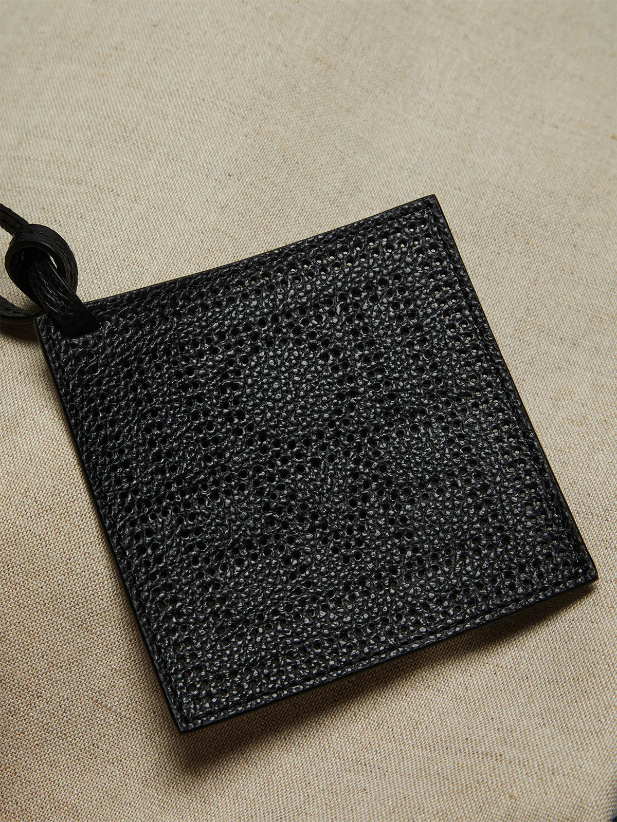 Canvas Travel Tote Bag in Ecru and black