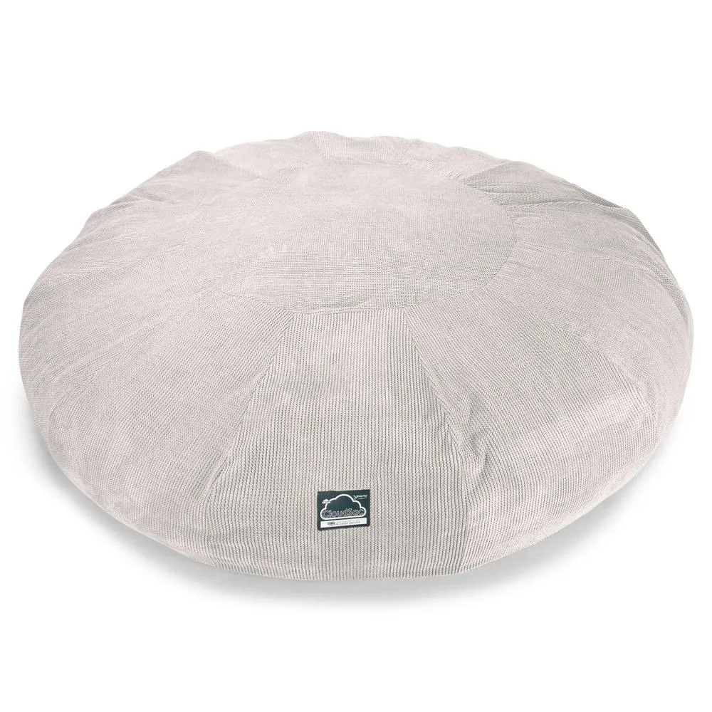 CloudSac 5000 XXXXXL Titanic Memory Foam Beanbag Sofa - Pom Pom Ivory