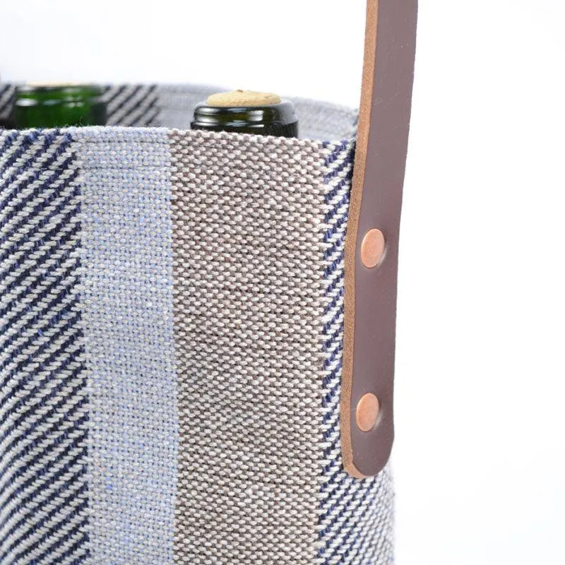 Colony Stripe Wine Tote
