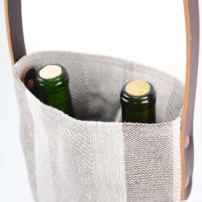 Colony Stripe Wine Tote