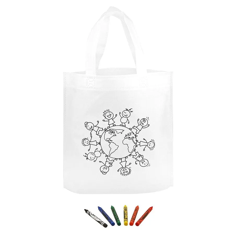 Coloring Tote with Crayons