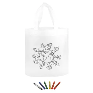 Coloring Tote with Crayons