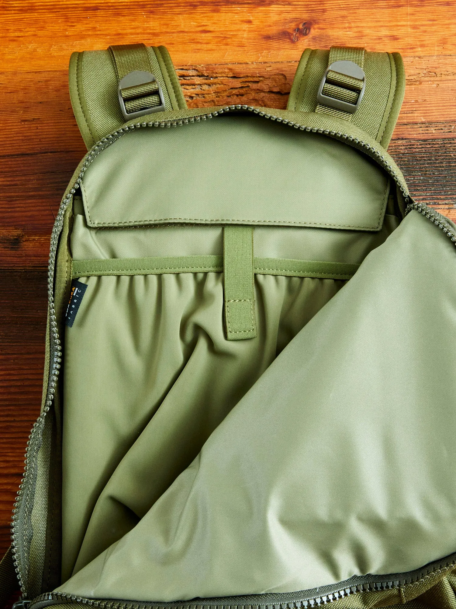 Cordura 20L Backpack in Olive Lambskin