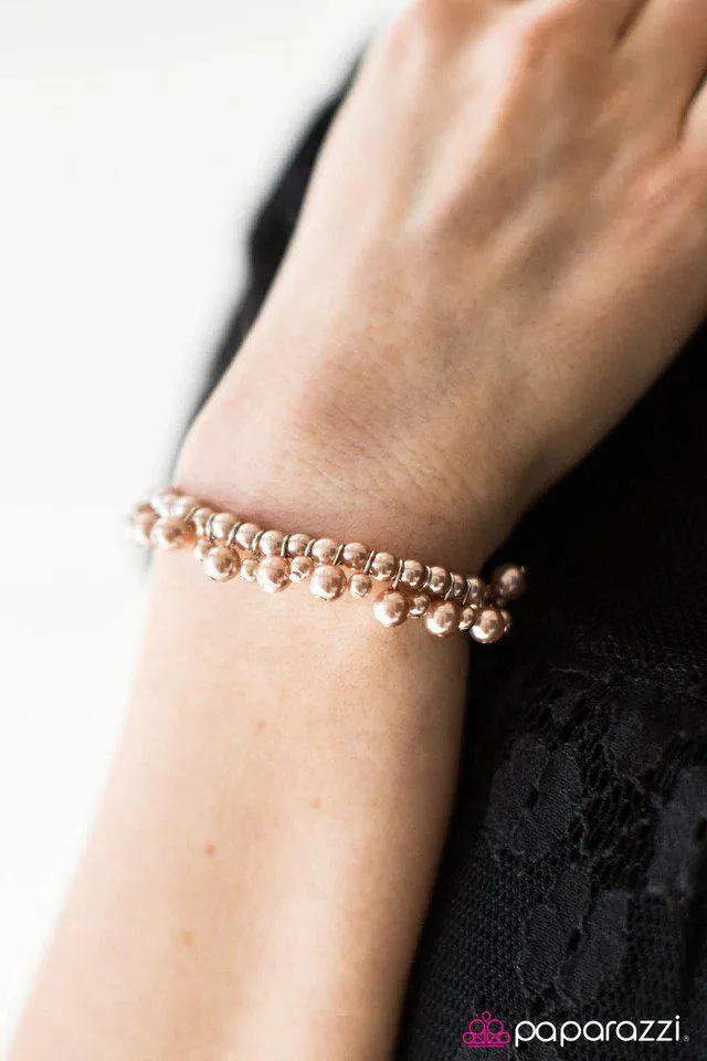 Date With Divine Brown Pearl Bracelet - Paparazzi Accessories