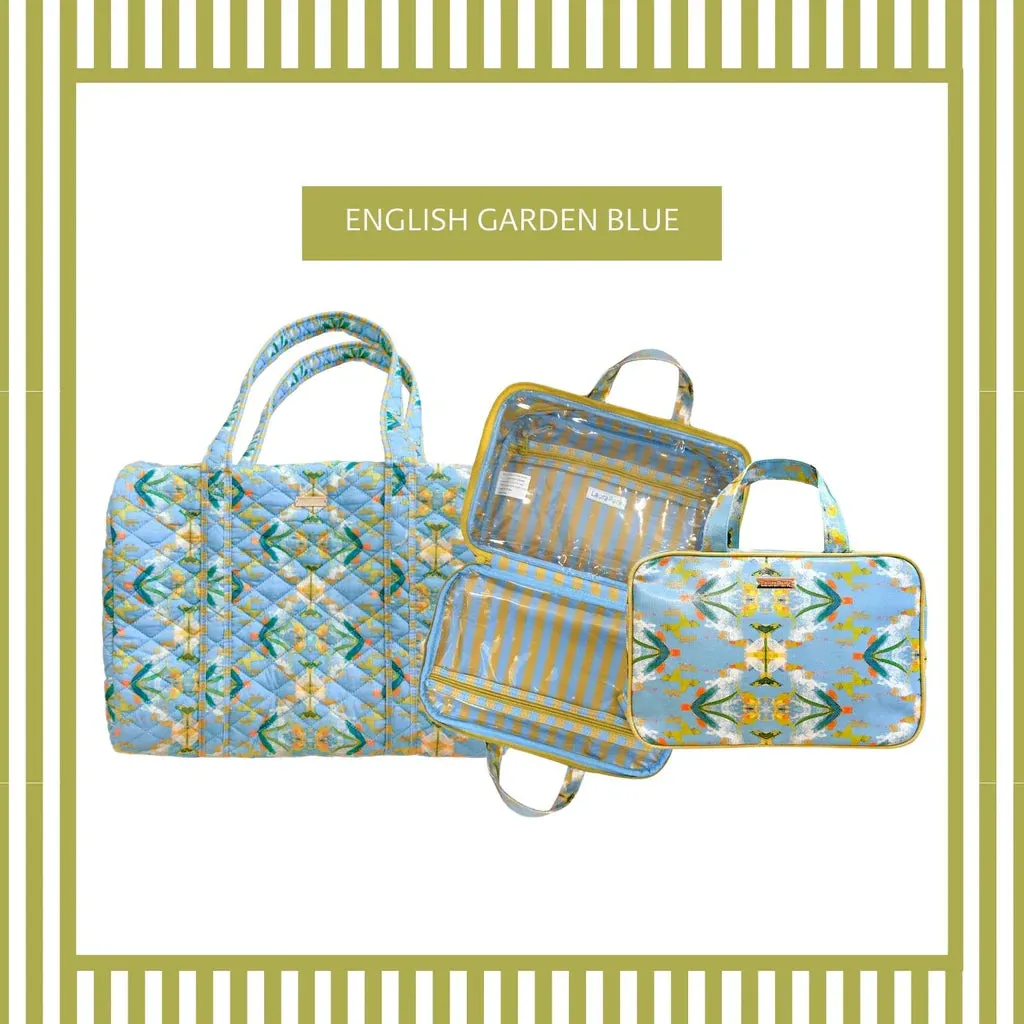 English Garden Blue Travel Case