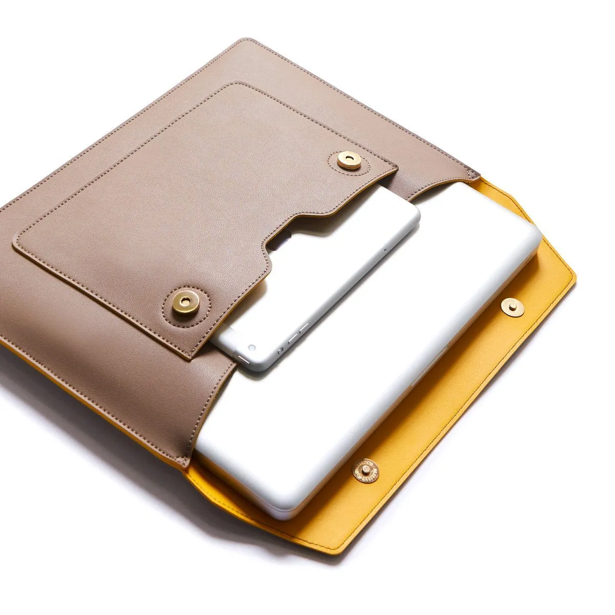 Esleeve 2 - Mocha/Yellow (13")