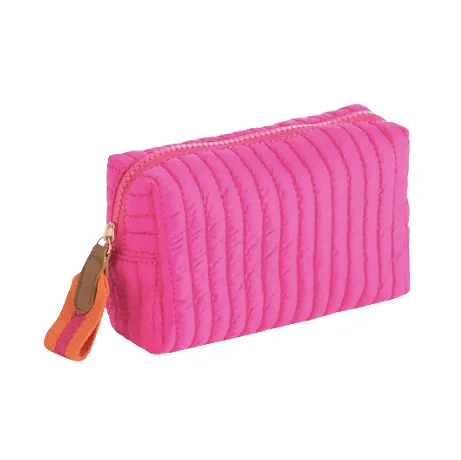 Ezra Boxy Cosmetic Pouch - Magenta - 2 sizes