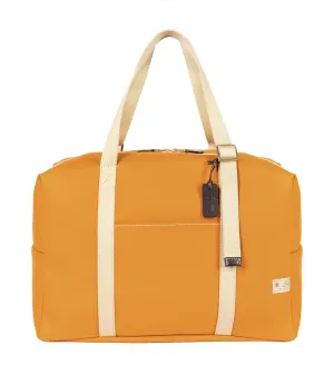 Felisi Cotton Canvas Adjustable Boston Bag: Mustard