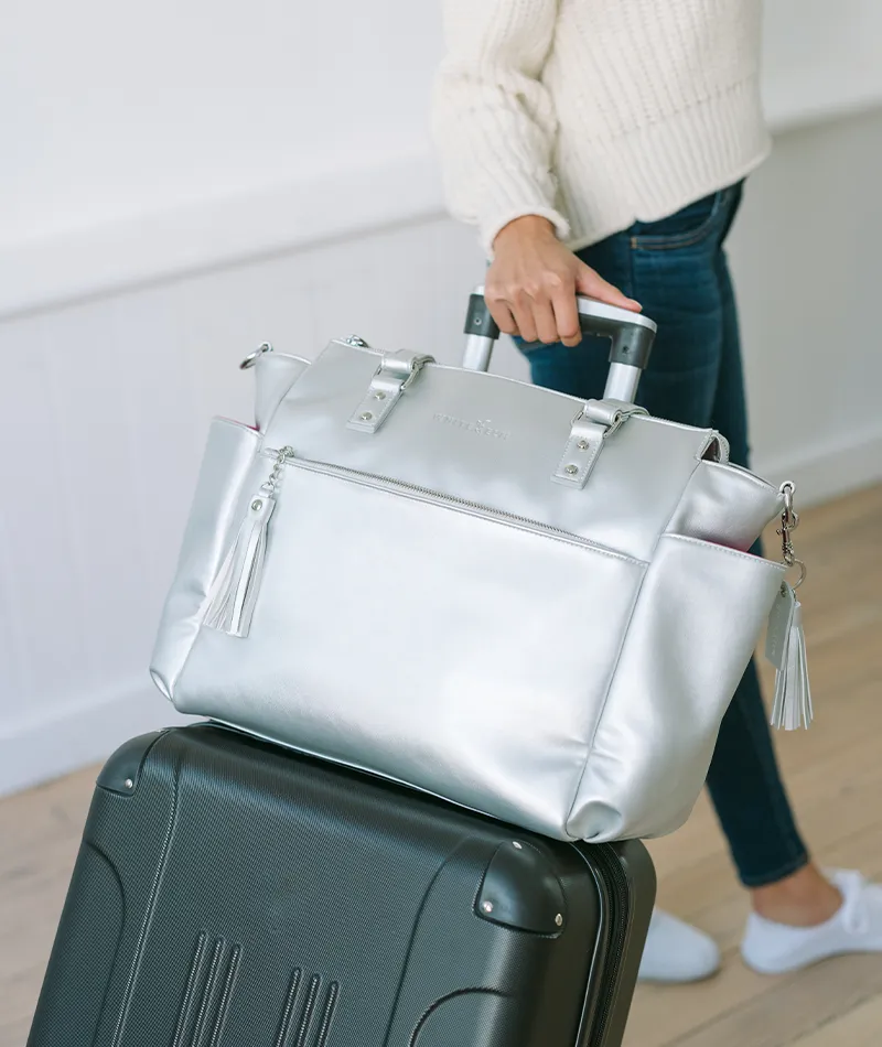 Gemini Convertible Backpack - Silver Metallic - [OUTLET FINAL SALE]