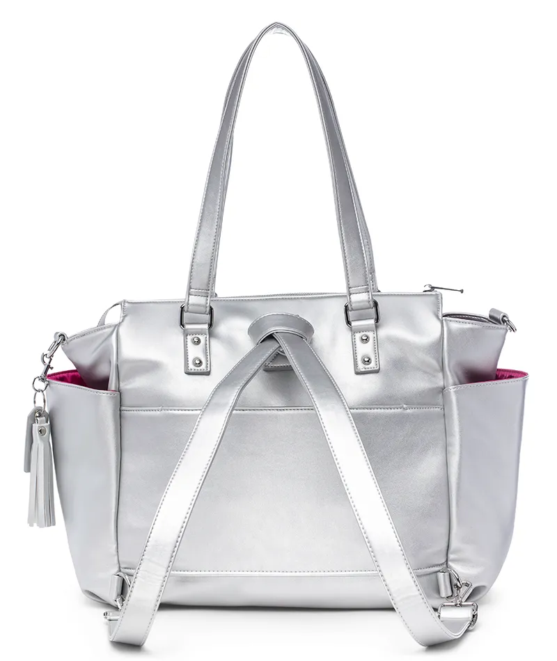 Gemini Convertible Backpack - Silver Metallic - [OUTLET FINAL SALE]