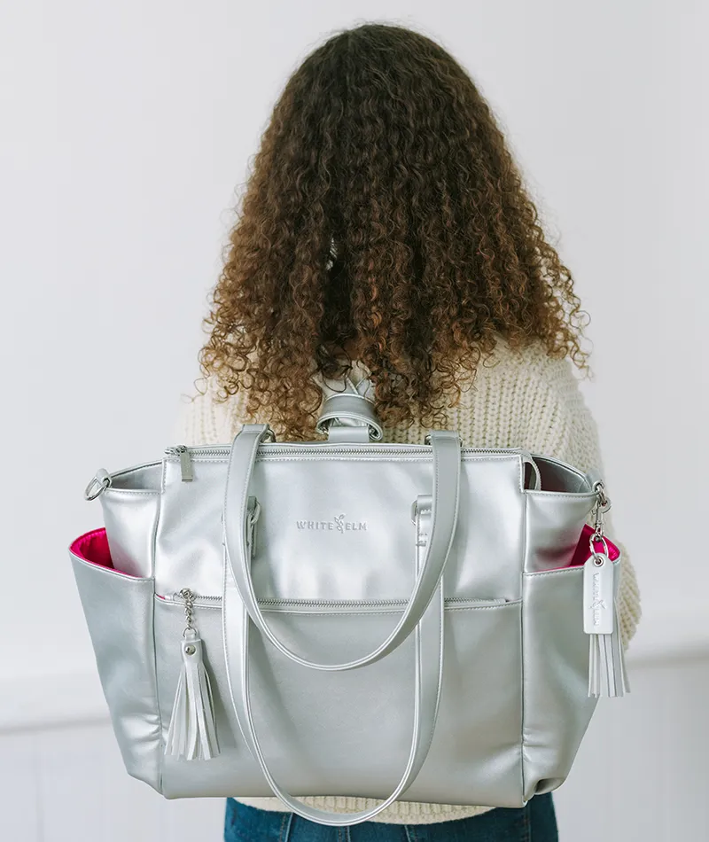 Gemini Convertible Backpack - Silver Metallic - [OUTLET FINAL SALE]