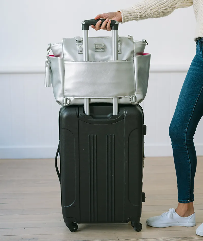 Gemini Convertible Backpack - Silver Metallic - [OUTLET FINAL SALE]