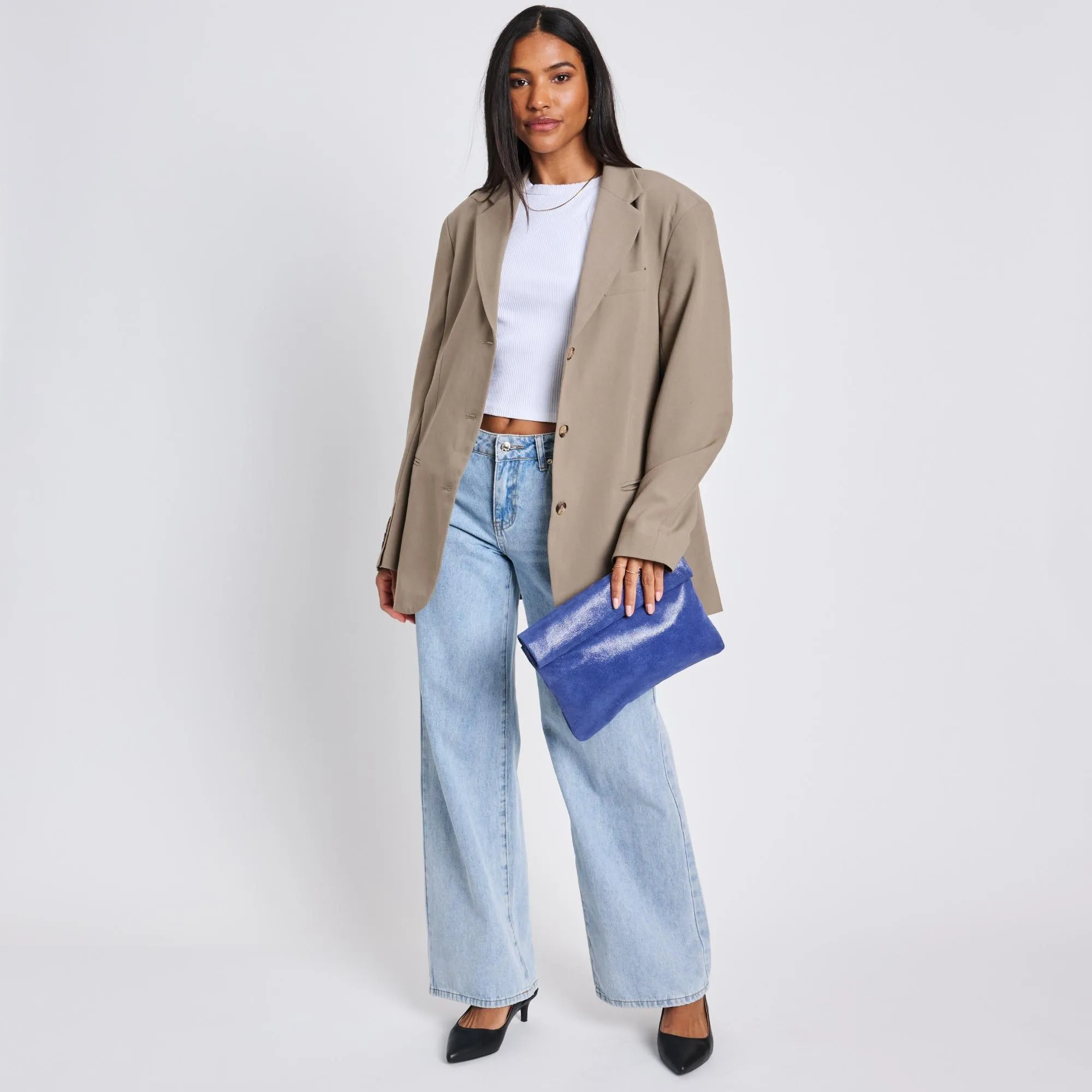 Gianna Metallic Clutch