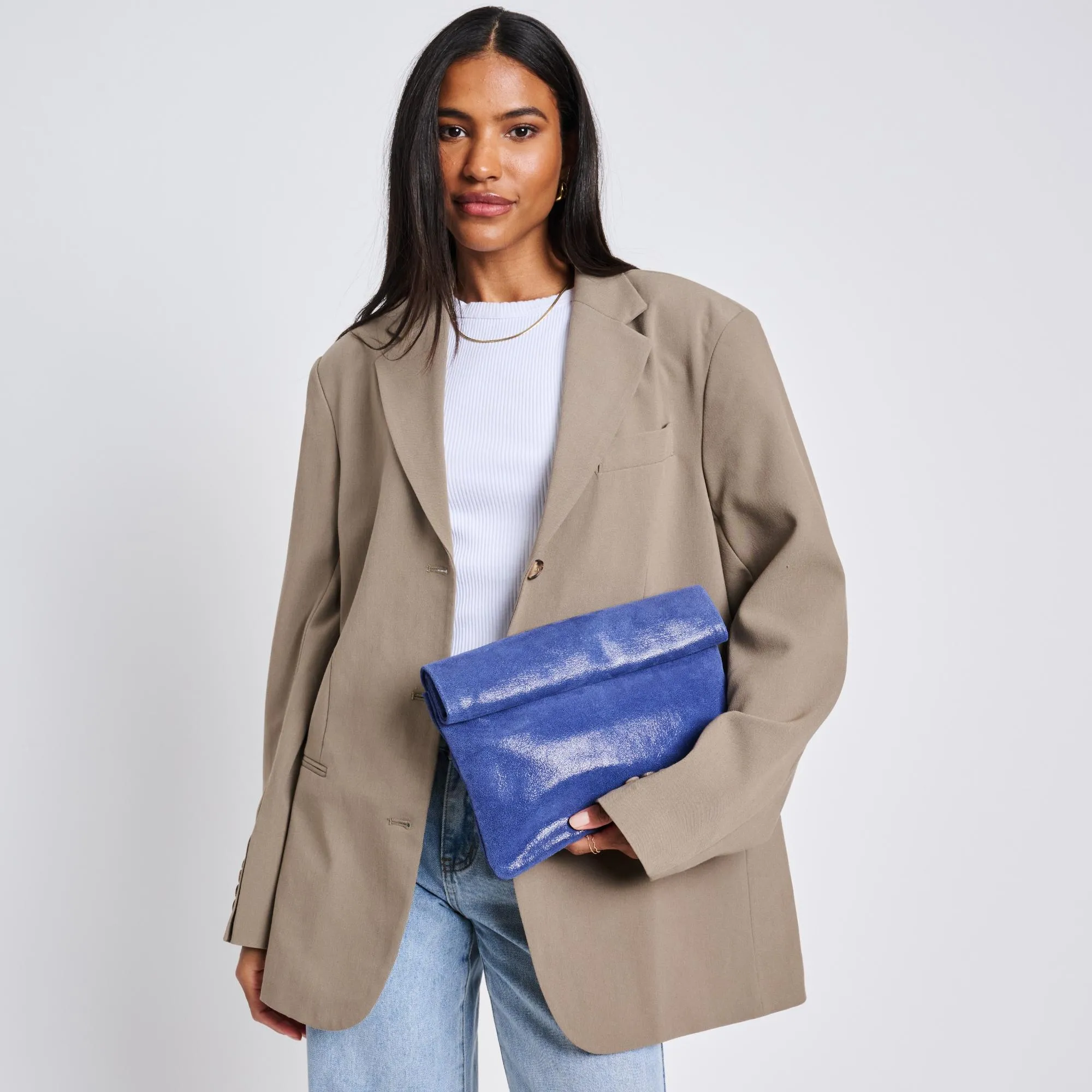 Gianna Metallic Clutch