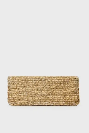 Gold Beaded Clutch