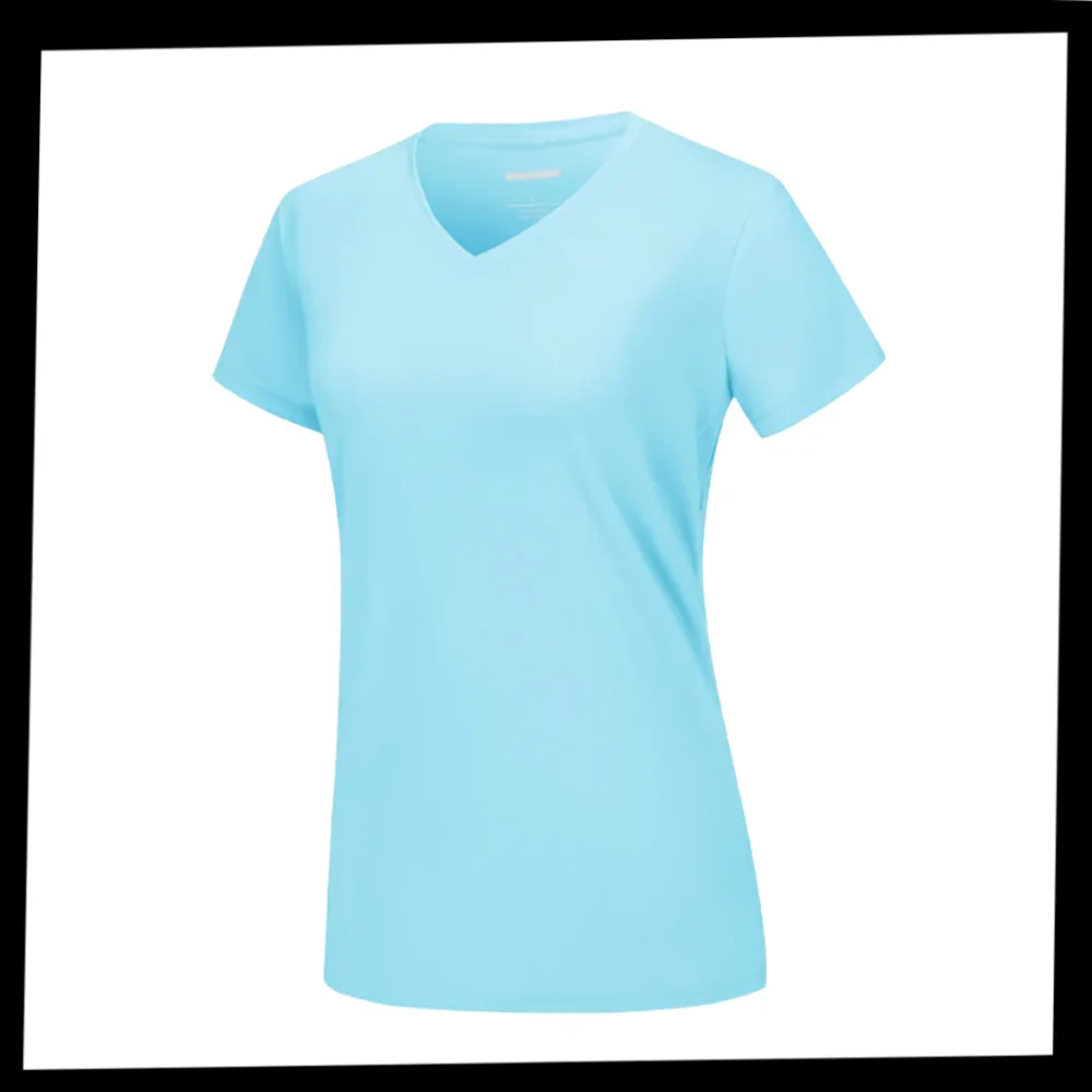 Instant Cooling V-neck Shirts Women