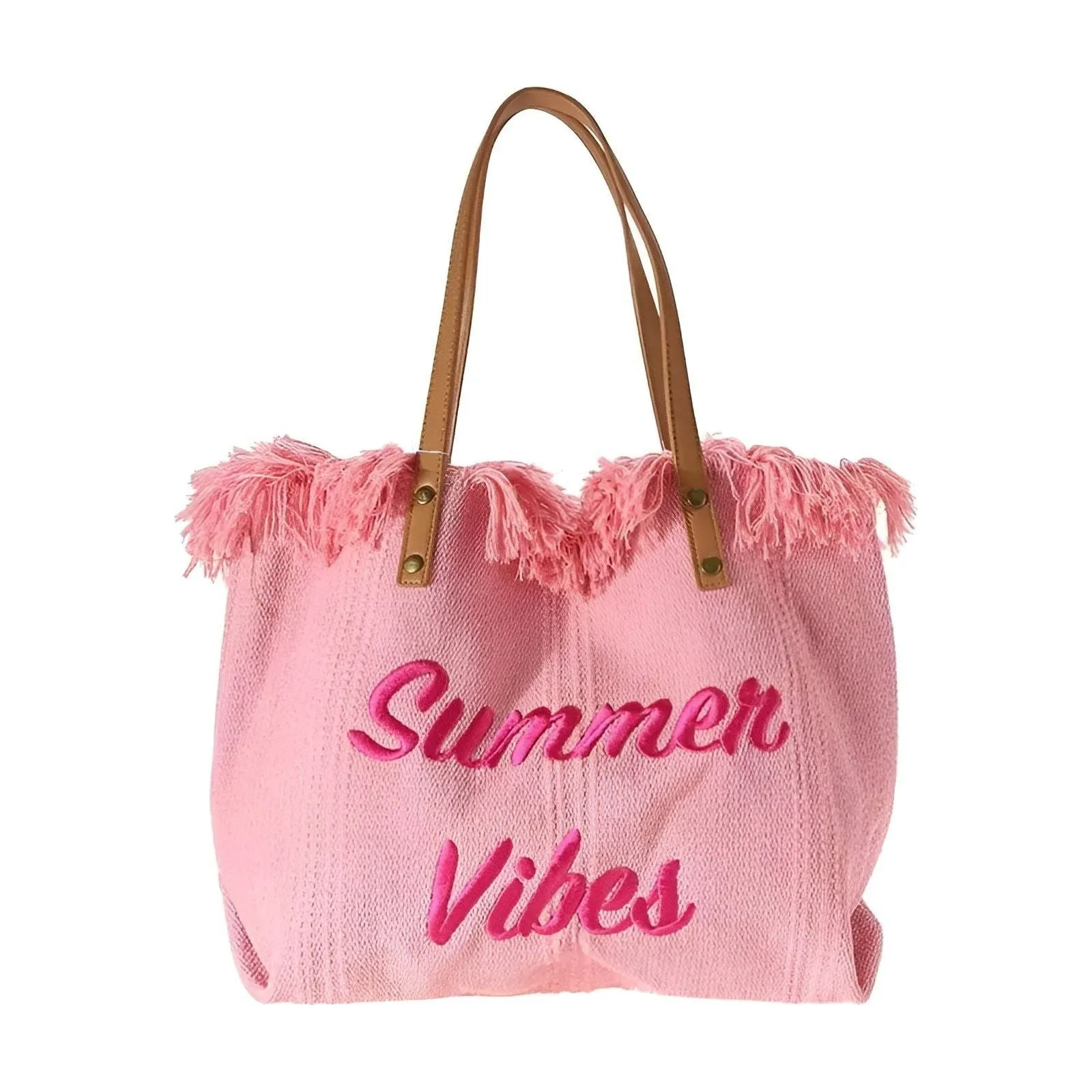 Johanna Handbag - Hochwertige Große Canvas Sommertasche