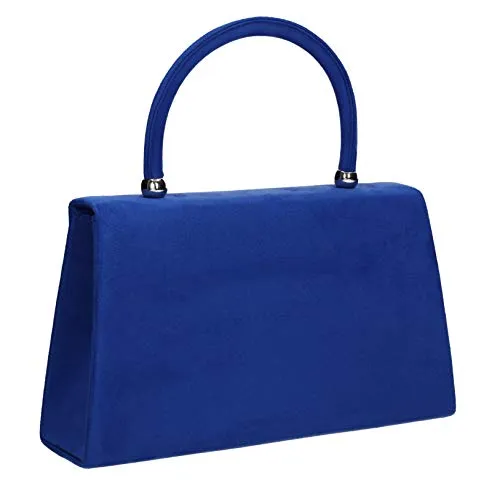 Kendall Suede Velvet Envelope Womens Party Prom Wedding Clutch Bag Purse Bag