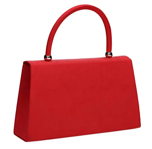 Kendall Suede Velvet Envelope Womens Party Prom Wedding Clutch Bag Purse Bag