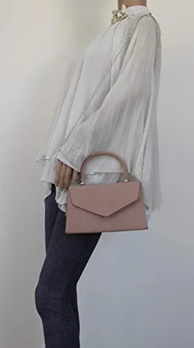 Kendall Suede Velvet Envelope Womens Party Prom Wedding Clutch Bag Purse Bag
