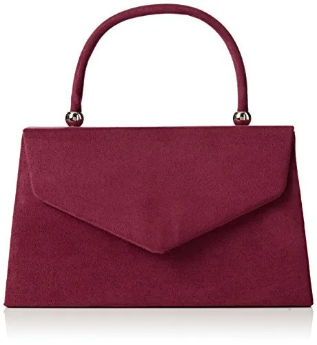 Kendall Suede Velvet Envelope Womens Party Prom Wedding Clutch Bag Purse Bag