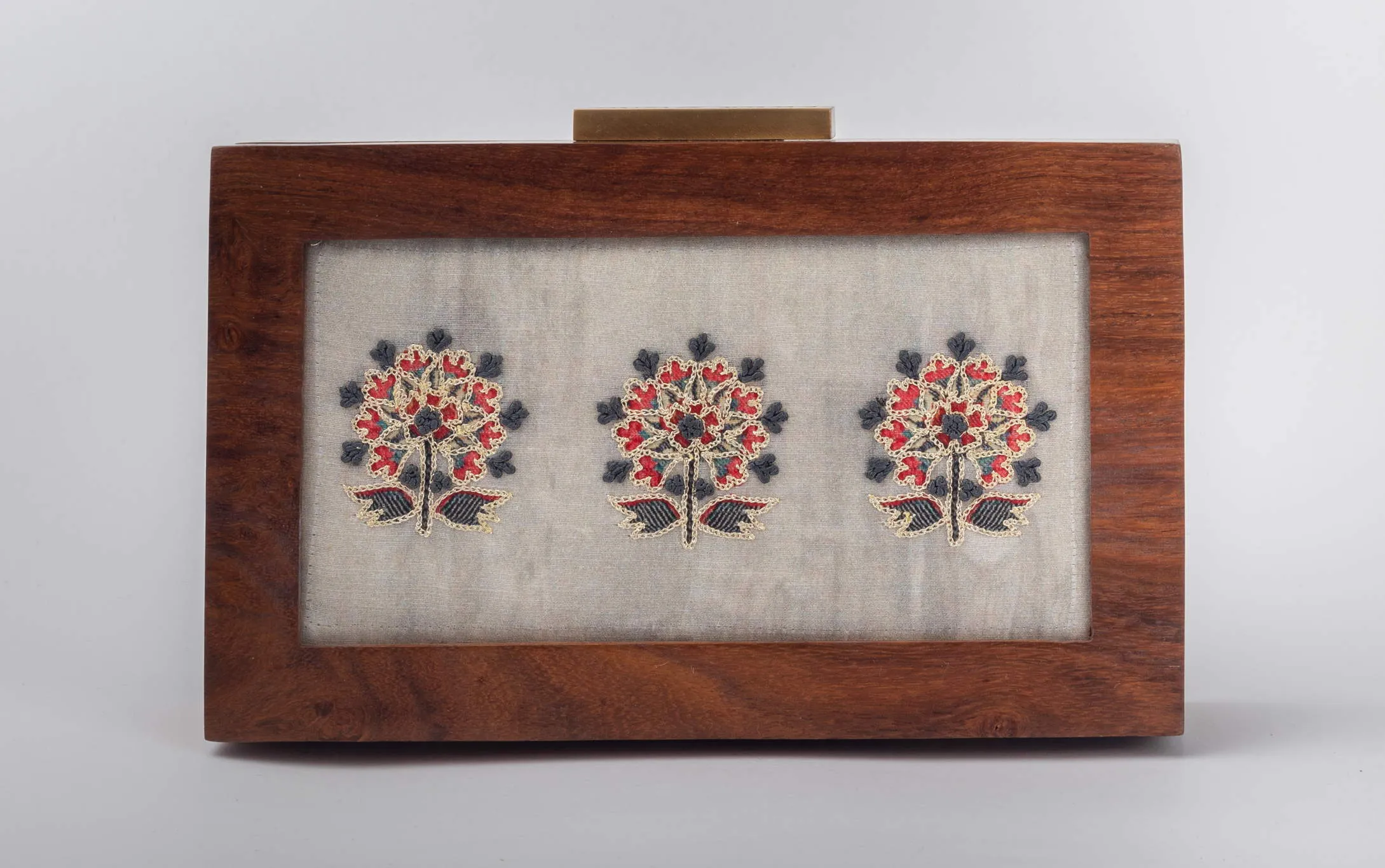 knot & Gold zari work Clutch