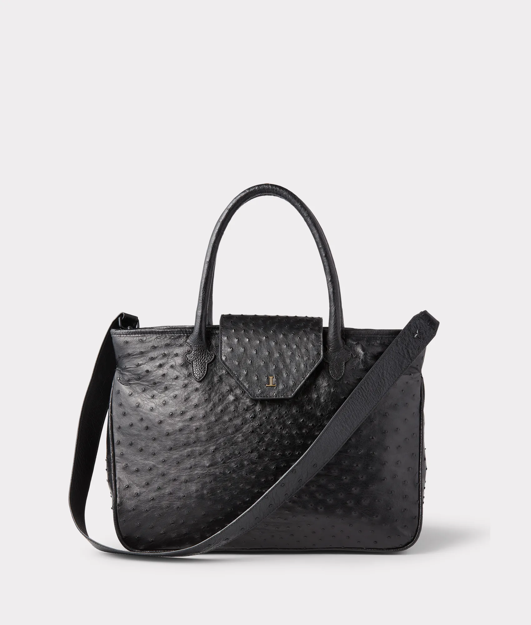 Large Roma Exotic Tote :: Black