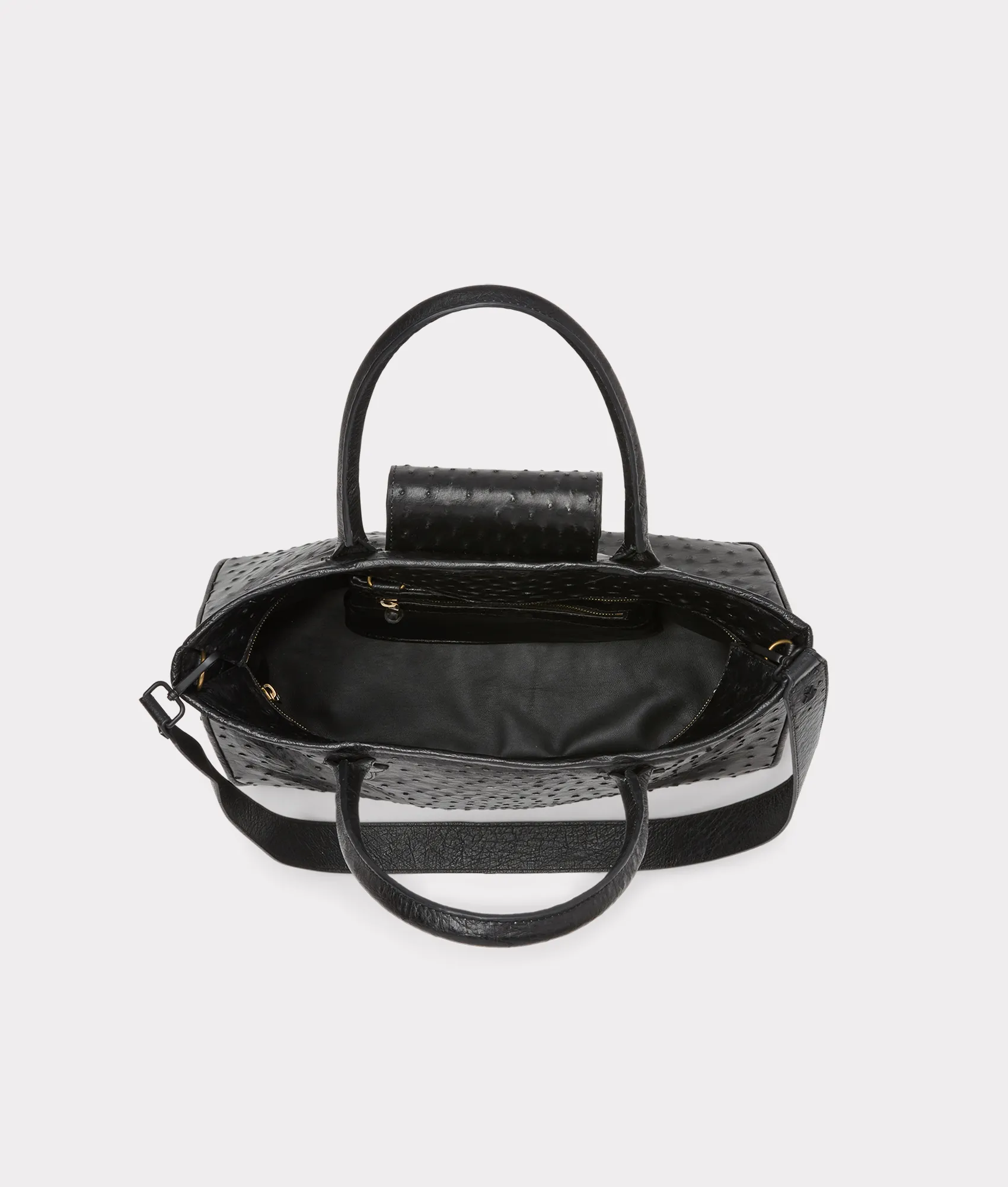 Large Roma Exotic Tote :: Black