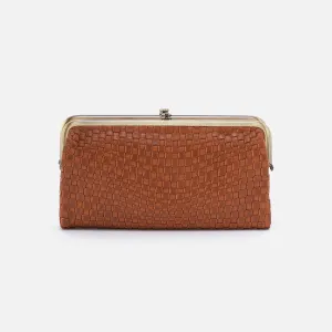 Lauren Clutch-Wallet in Wave Weave Leather - Wheat